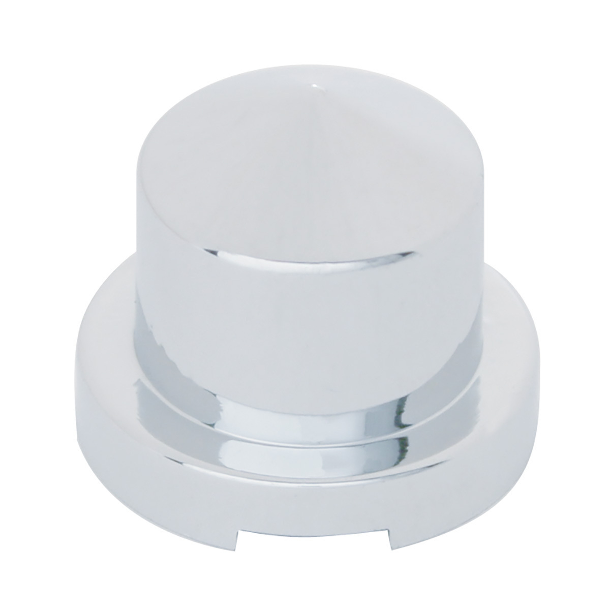 1/2" x 13/16" Chrome Plastic Pointed Nut Cover - Push-On - Thumbnail 3