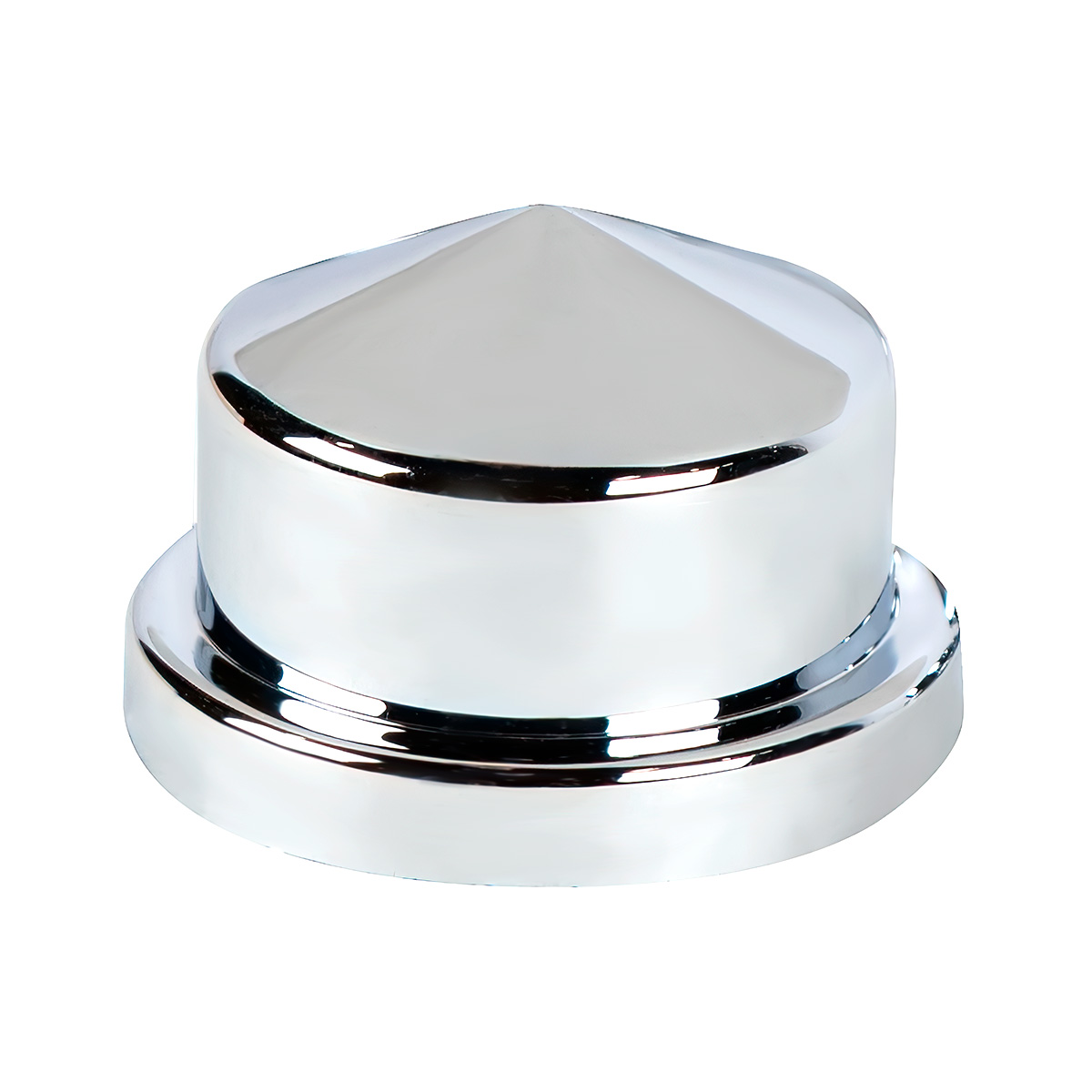 3/4" X 7/8" Chrome Plastic Pointed Nut Covers - Push-On (Color Box of 10) - Thumbnail 2