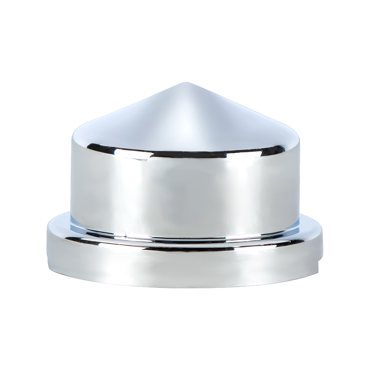 3/4" X 7/8" Chrome Plastic Pointed Nut Covers - Push-On (Color Box of 10) - Thumbnail 3