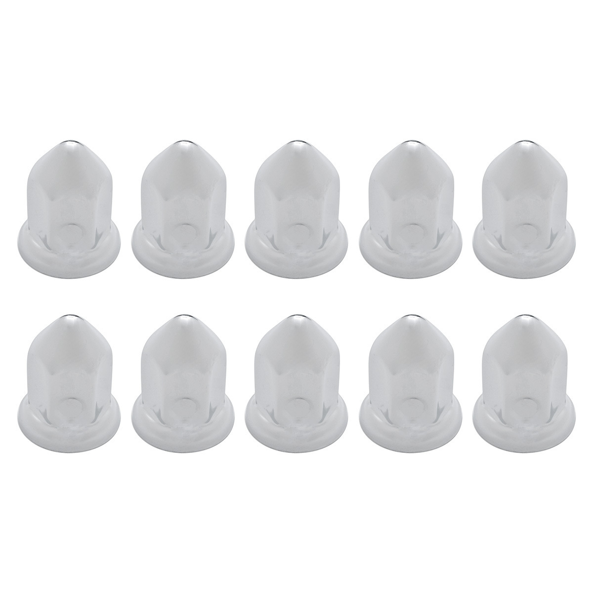33mm x 2-3/8" Stainless Pointed Nut Covers With Flange (10-Pack) - Thumbnail 3