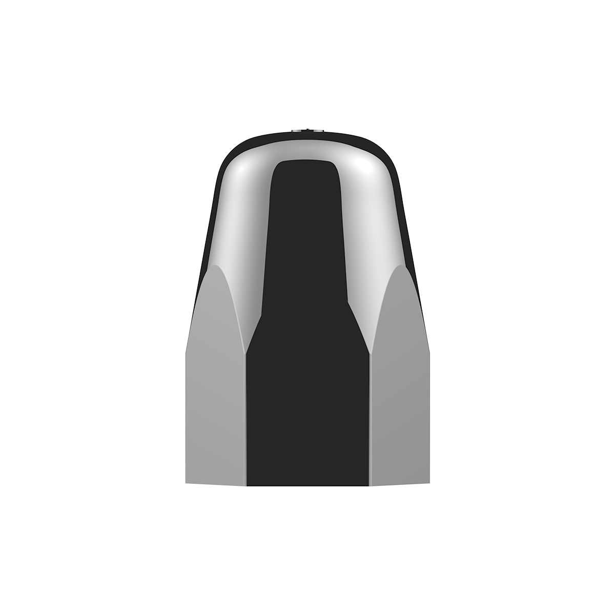 1-1/2" X 2-3/4" Chrome Plastic Tall Nut Covers - Push-On (Color Box of 20) - Thumbnail 4