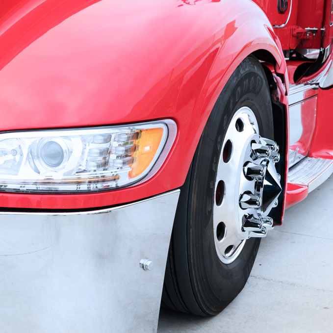 1-1/2" X 2-3/4" Chrome Plastic Tall Nut Cover - Push-On (Bulk) - Thumbnail 3