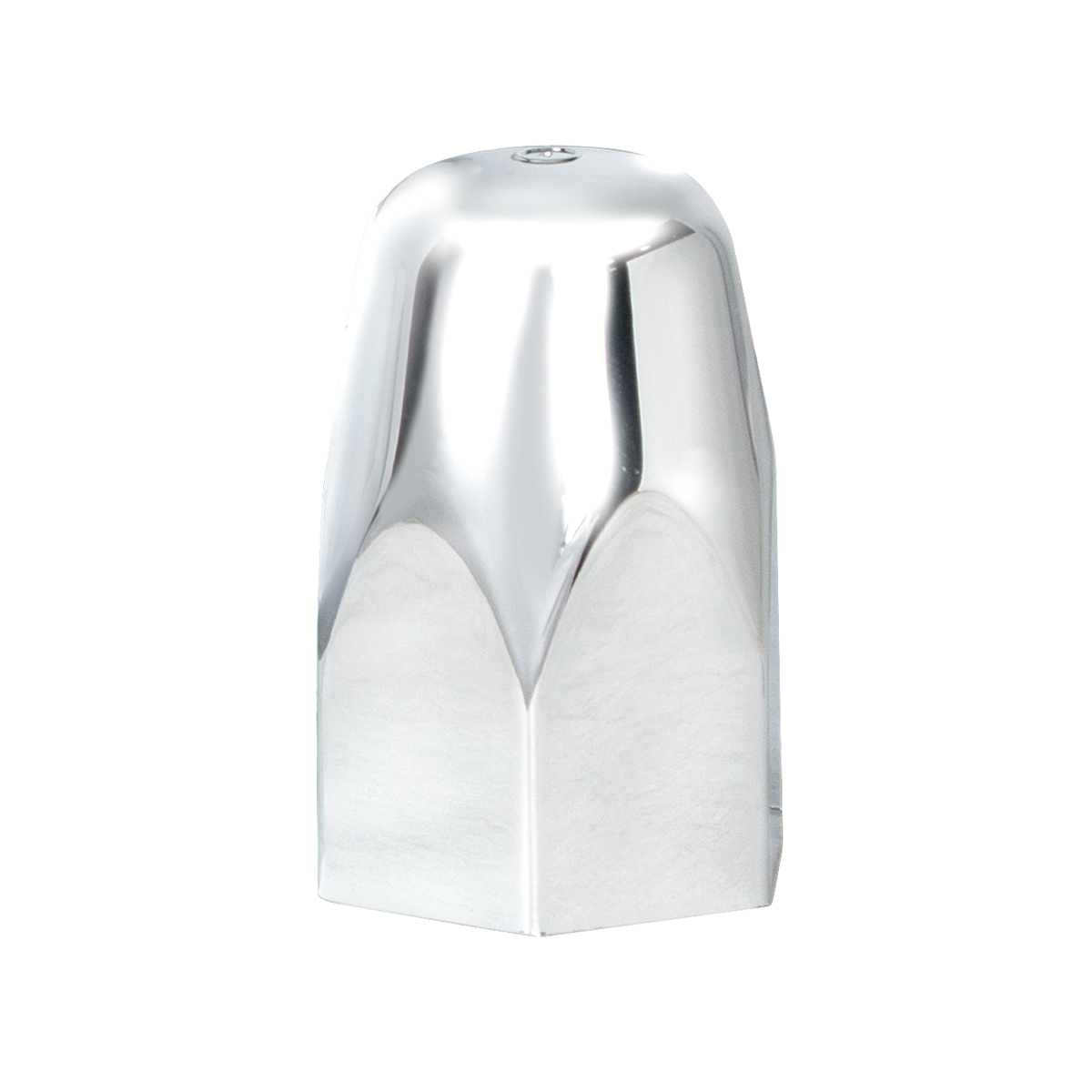 1-1/2" X 2-3/4" Chrome Plastic Tall Nut Cover - Push-On (Bulk) - Thumbnail 5