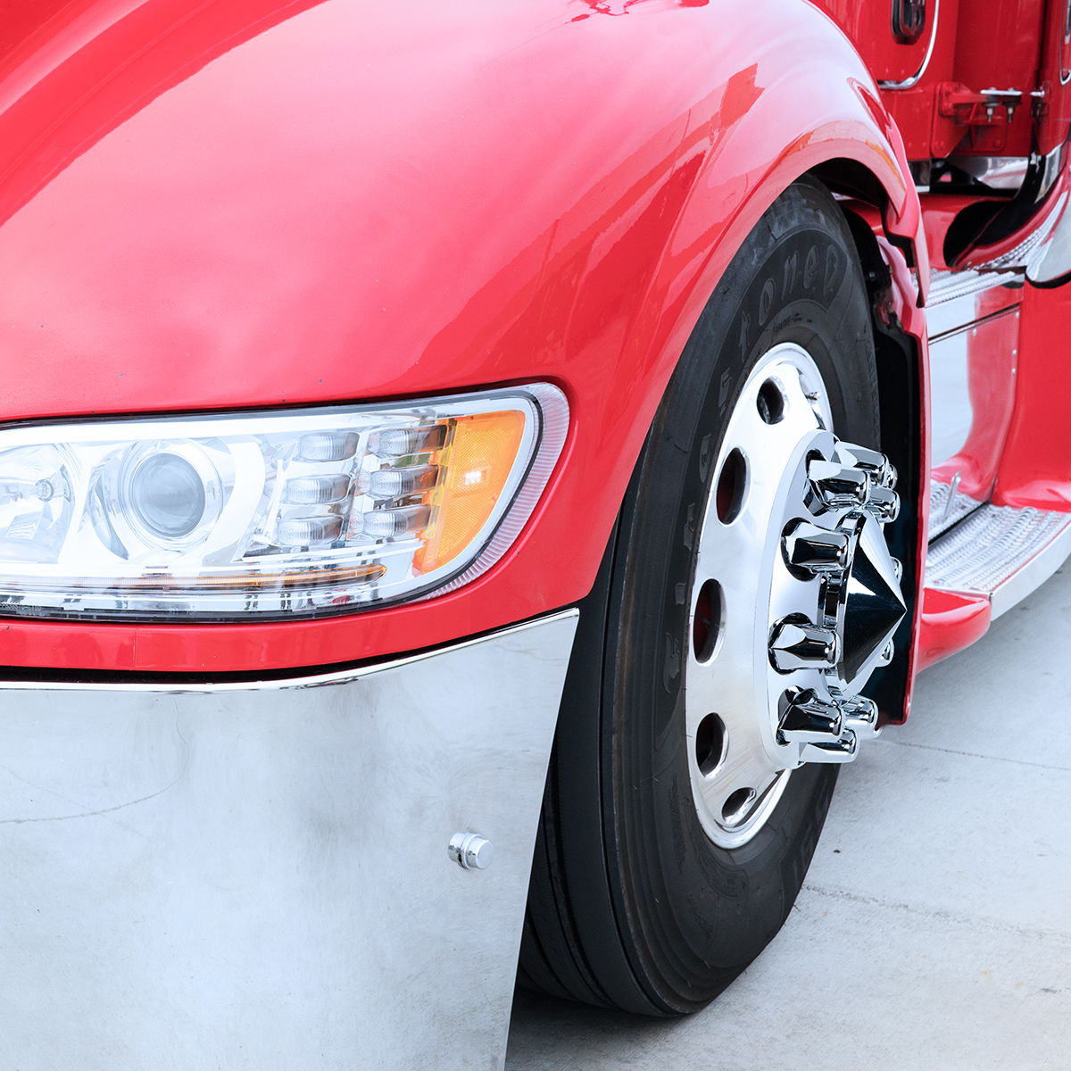 1-1/2" x 2-3/4" Chrome Plastic Tall Nut Covers - Push-On (60-Pack) - Thumbnail 4