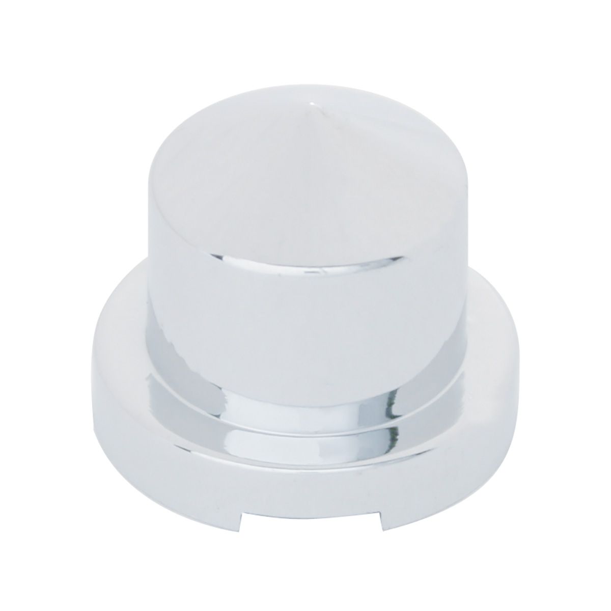 9/16" x 7/8" Chrome Plastic Pointed Nut Cover - Push-On