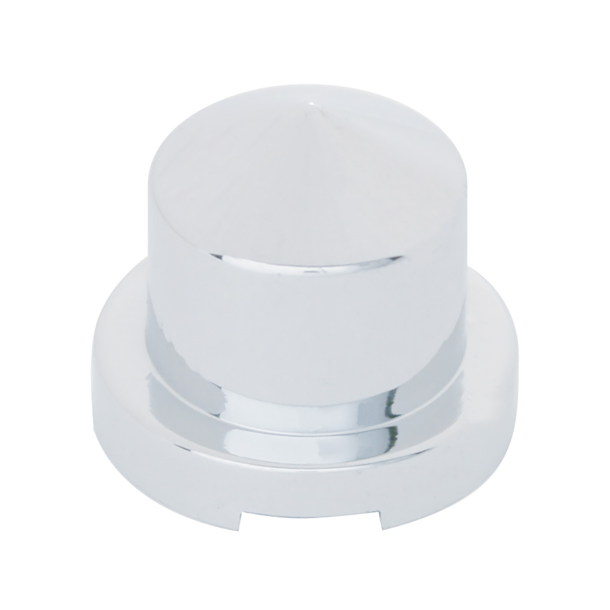 9/16" x 1-1/4" Chrome Plastic Pointed Nut Covers - Push-On (10-Pack) - Thumbnail 3