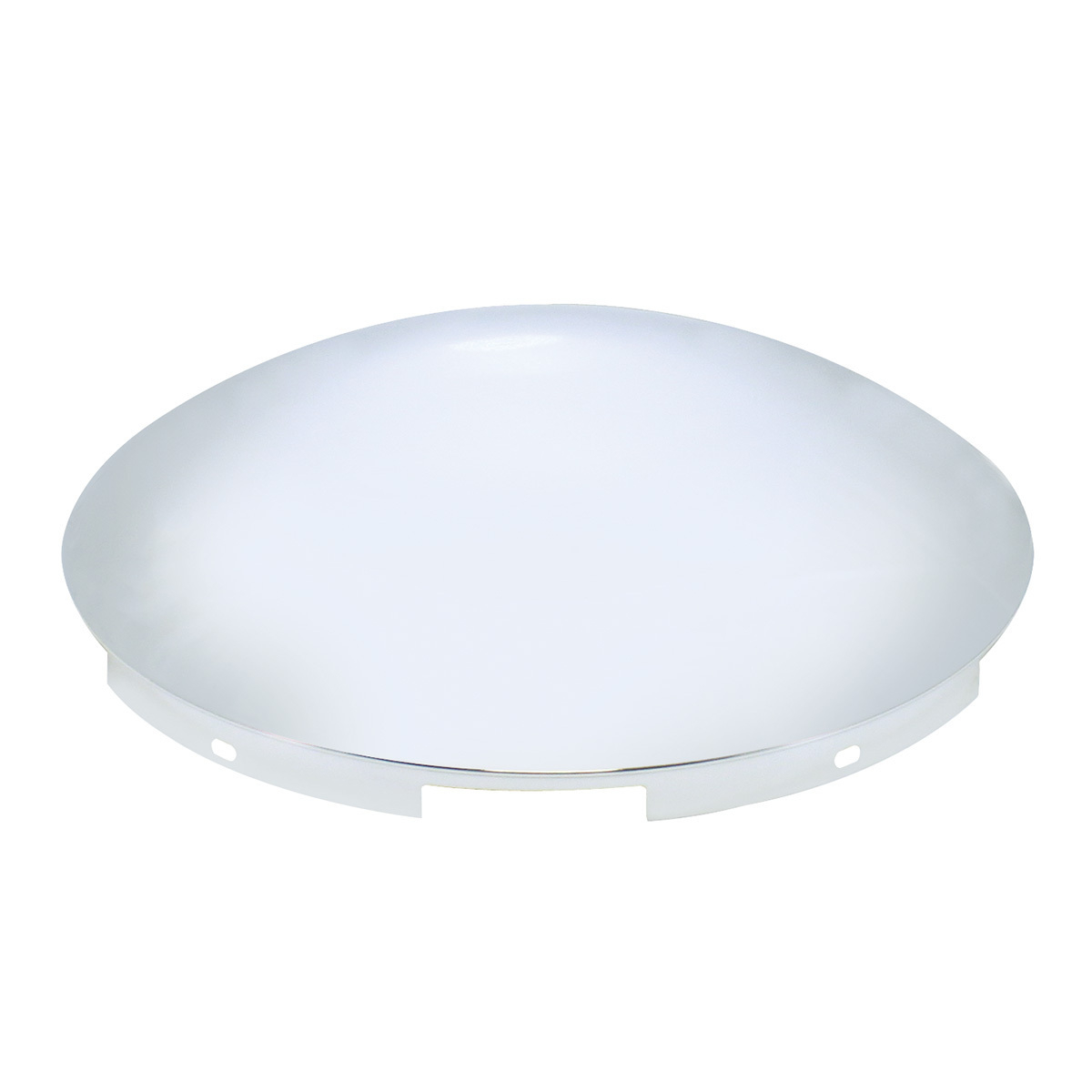 5 Even Notched Chrome Dome Front Hubcap - 7/16" Lip - Thumbnail 4