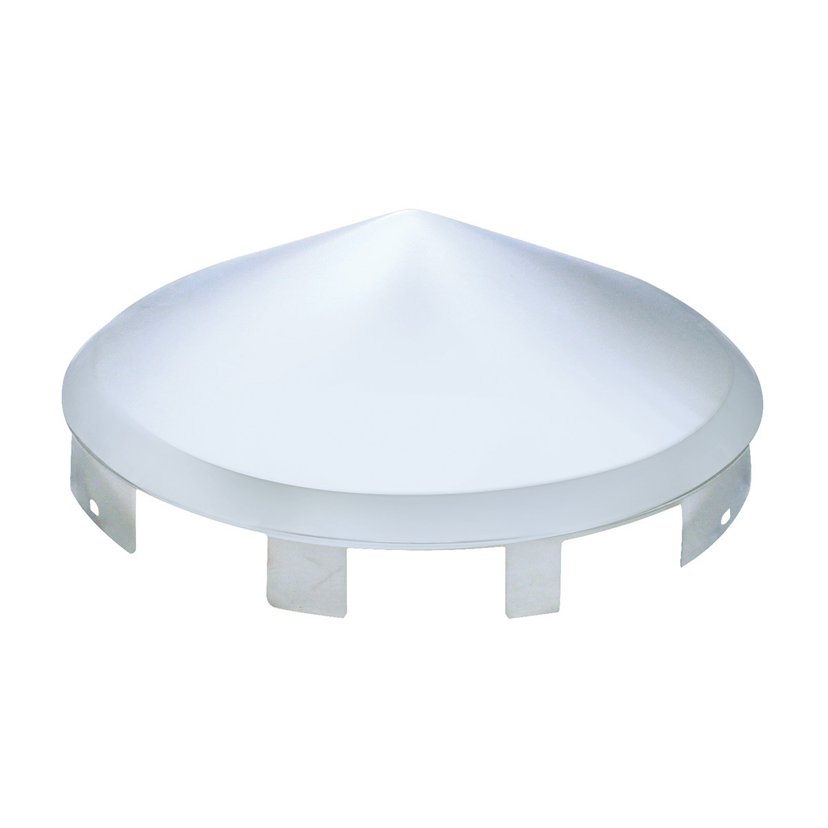 Universal Chrome Pointed Front Hubcap - 1" Lip - Thumbnail 4