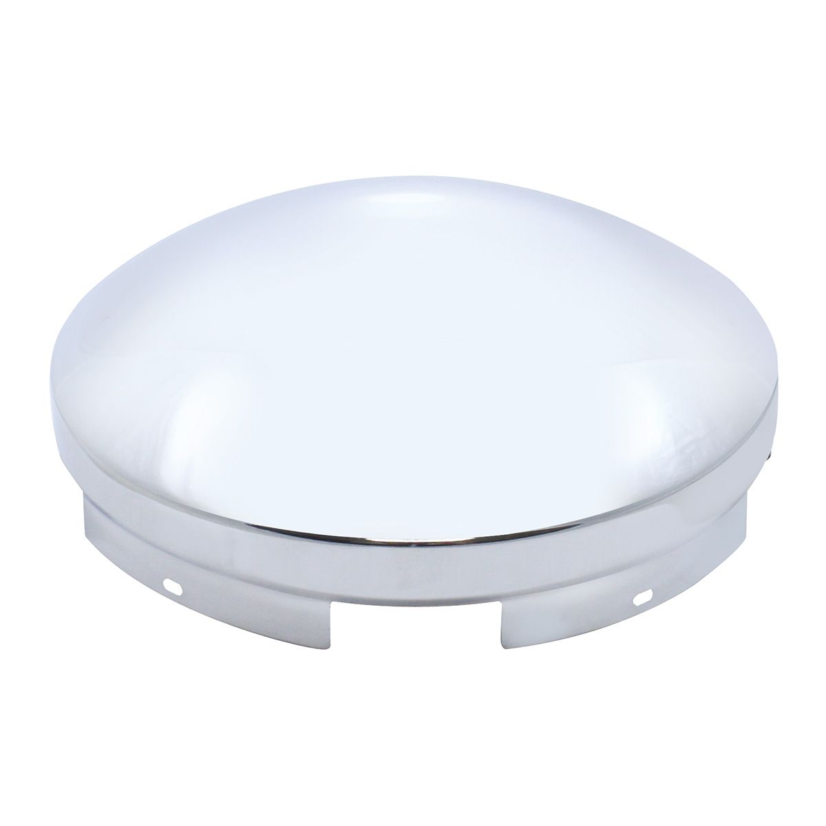 5 Even Notched Chrome Dome Front Hubcap - 3/4" Side Wall