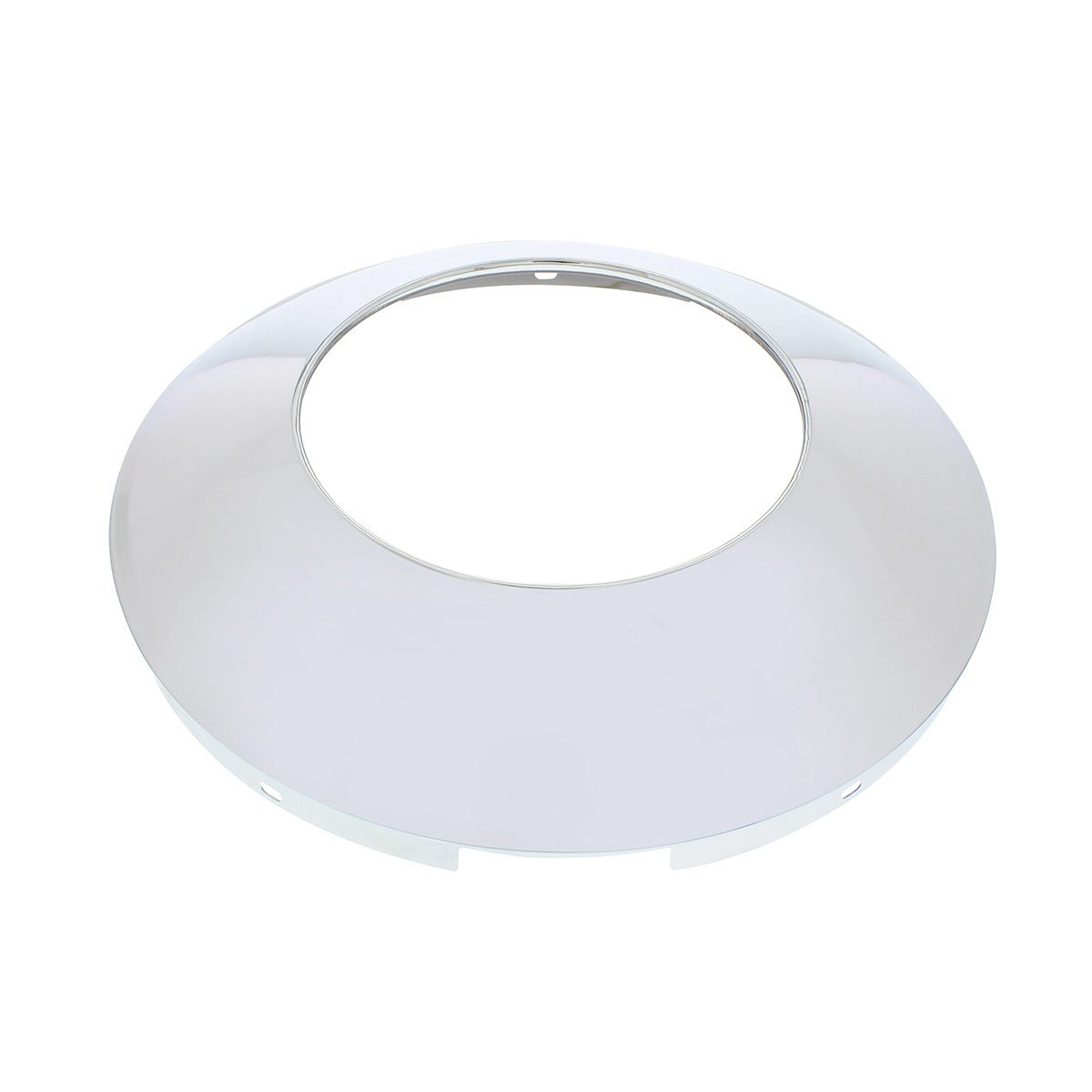 Universal Chrome Front Hubcap With Hubometer Hole - 7/16" Lip - Thumbnail 3