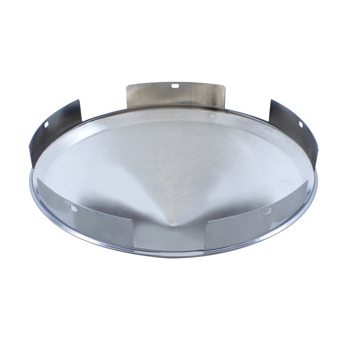 5 Even Notched Chrome Pointed Front Hubcap - 1" Lip - Thumbnail 3