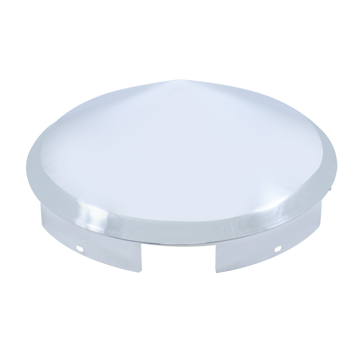 5 Even Notched Chrome Pointed Front Hubcap - 1" Lip - Thumbnail 4