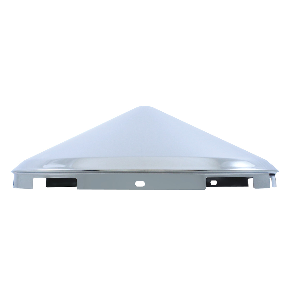 6 Uneven Notched Chrome Pointed Front Hubcap - 7/16" Lip - Thumbnail 2