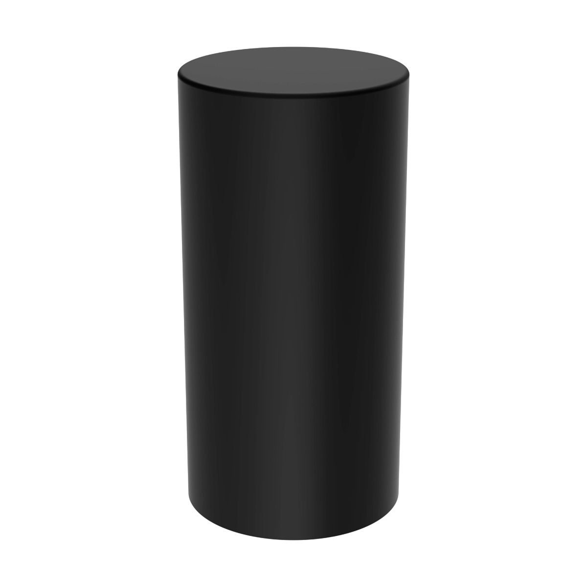 33mm X 4-1/4" Matte Black Tall Cylinder Nut Cover - Thread-On (Bulk)