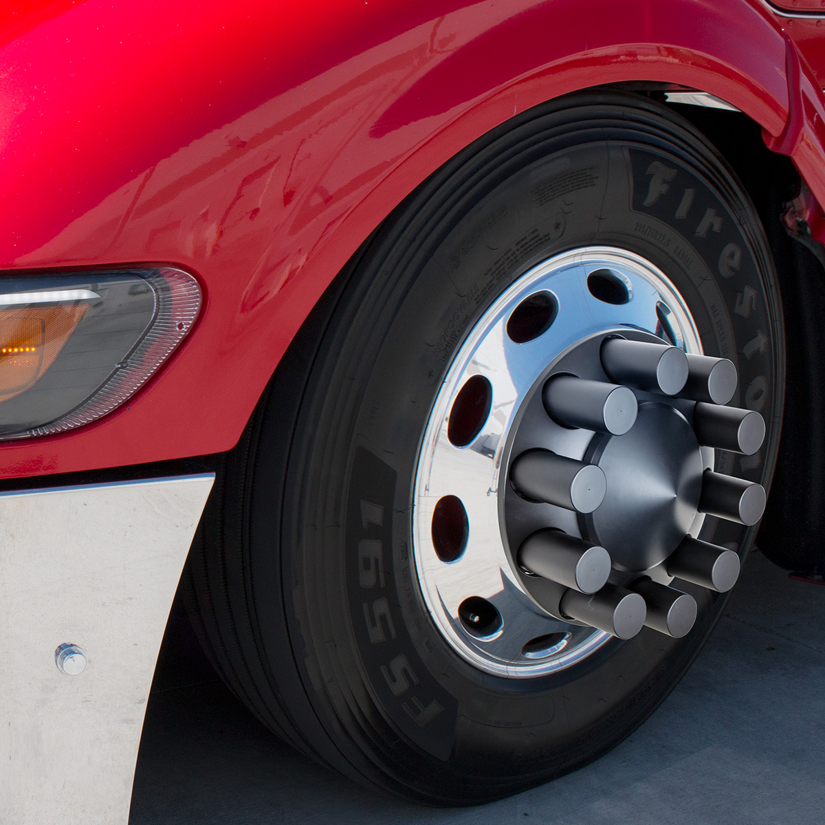 33mm X 4-1/4" Matte Black Tall Cylinder Nut Cover - Thread-On (Bulk) - Thumbnail 6