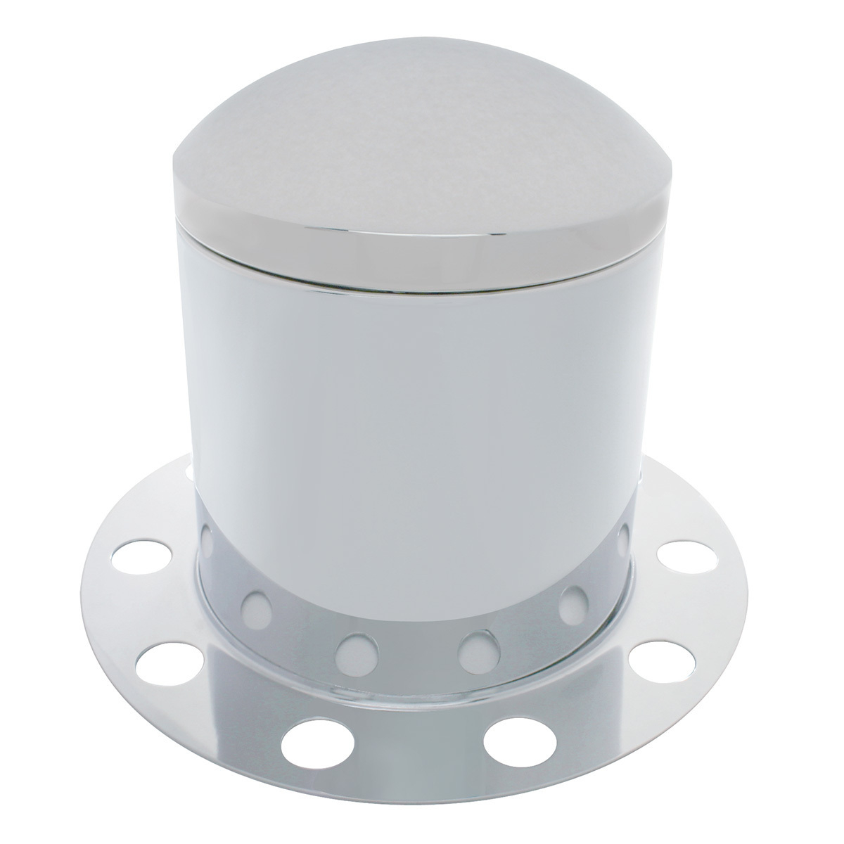 Chrome Dome Rear Axle Cover 3PC Kit For 33mm Nut Cover - Steel/Aluminum Wheel (10 Holes) - Thumbnail 2