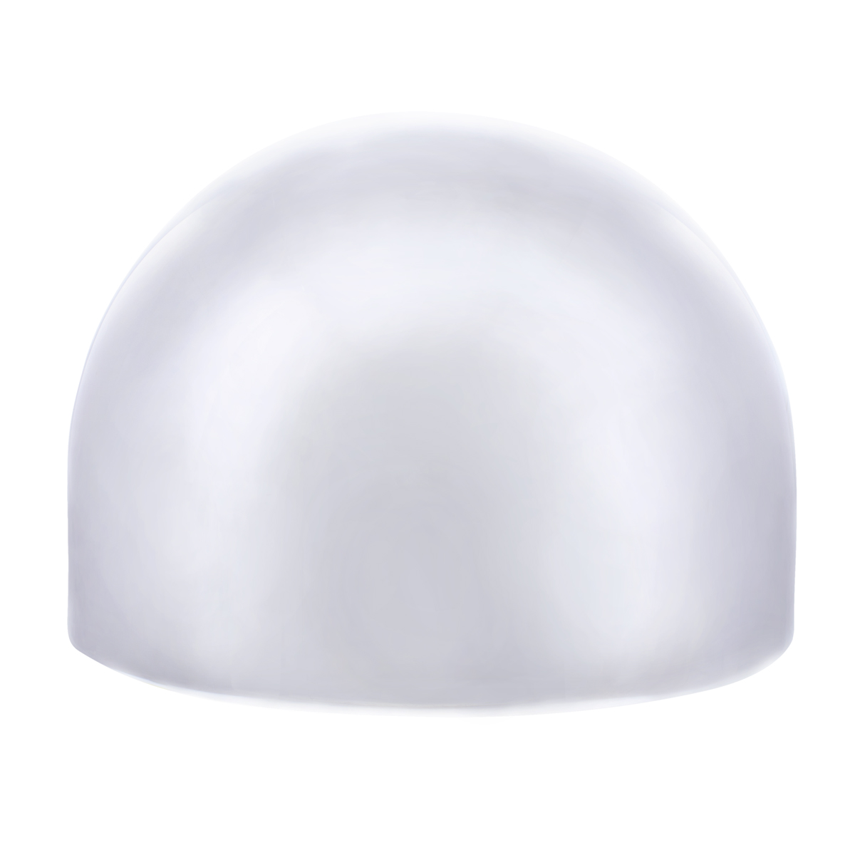 8" Chrome Full Moon Rear Hubcap - Thumbnail 2