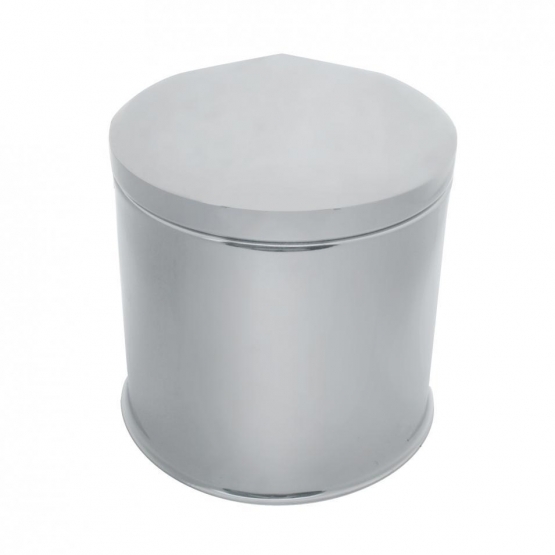 Pointed 2-Piece Style Rear Axle/Hub High Hat Only - Chrome