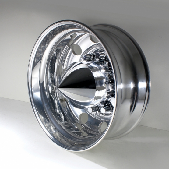 Spike Rear Axle Cover  With 33mm Flat Top Thread-On Nut Covers - Chrome - Thumbnail 3