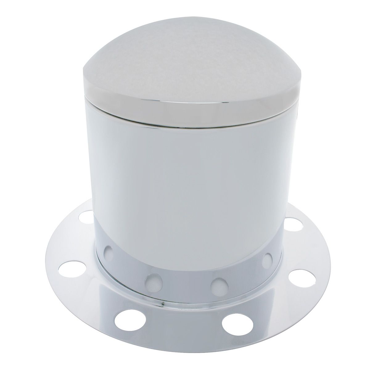 Chrome Dome Rear Axle Cover 3PC Kit For 33mm Nut Cover - Steel/Aluminum Wheel (8 Holes)