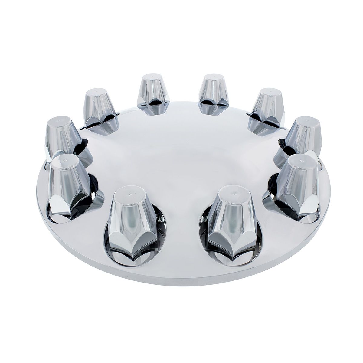 Moon Front Axle Cover With 33mm Thread-On Nut Cover - Chrome