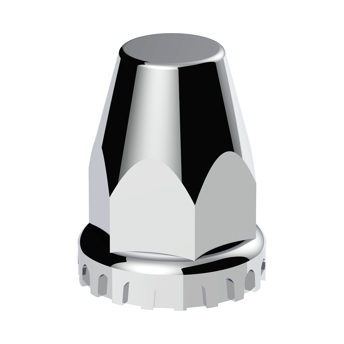 33mm x 2-3/4" Chrome Plastic Original Nut Covers - Push-On - Thumbnail 5