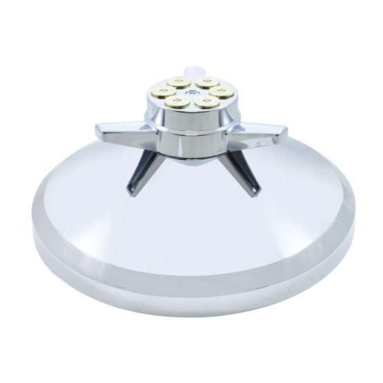 Chrome Cover With Gun Cylinder Spinner For UP Rear Axle Cover