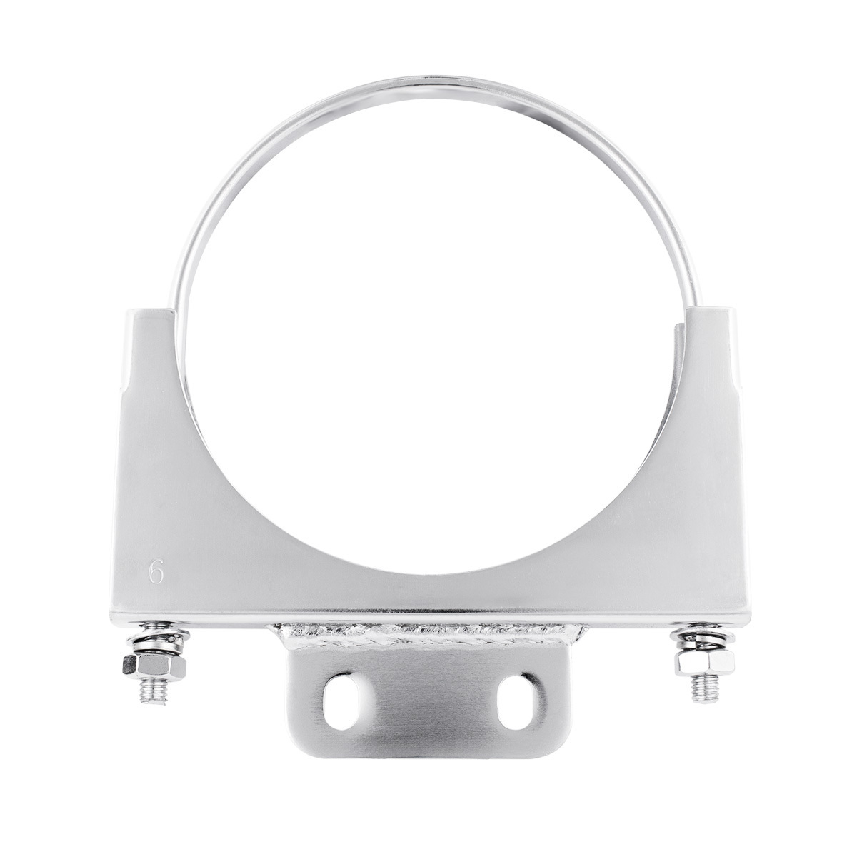 6" Chrome Cab Exhaust Clamp For Peterbilt - Thumbnail 5