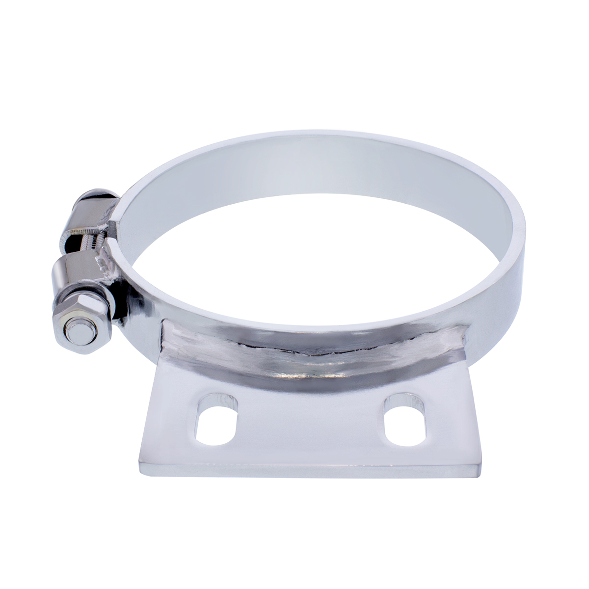 5" Chrome Cab Exhaust Clamp For Peterbilt - Thumbnail 4