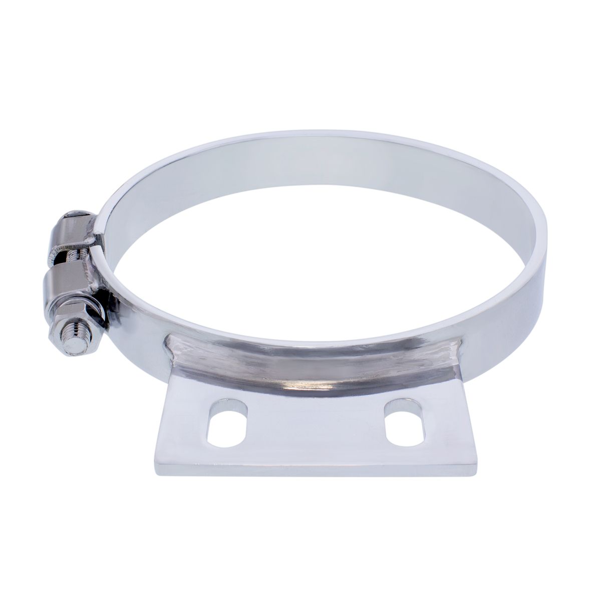 6" Chrome Cab Exhaust Clamp For Peterbilt