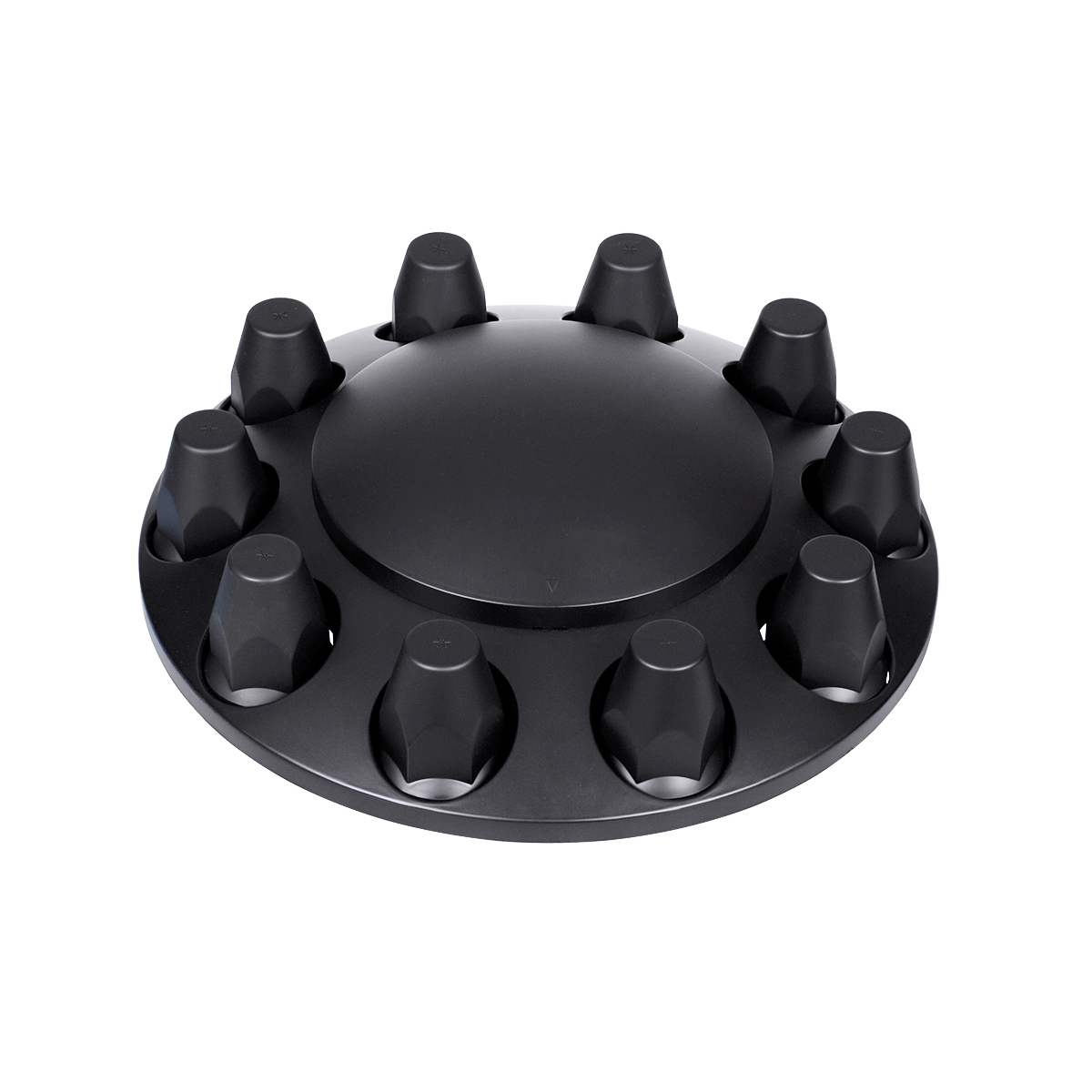 Dome Front Axle Cover With 33mm Standard Thread-On Nut Covers - Matte Black (Color Box) - Thumbnail 8