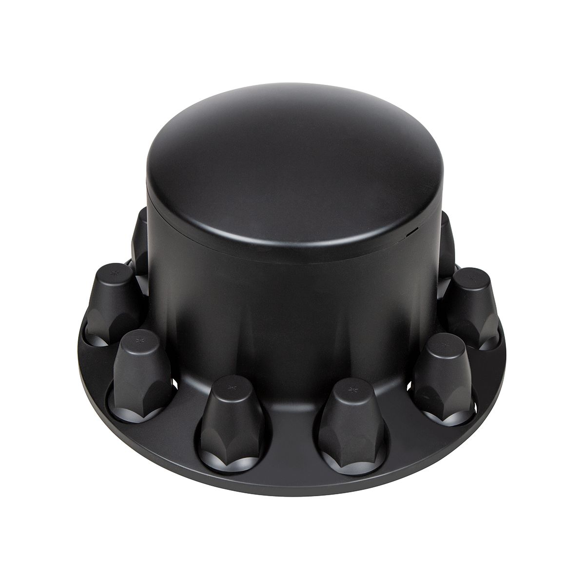 Dome Rear Axle Cover With 33mm Standard Thread-On Nut Covers - Matte Black