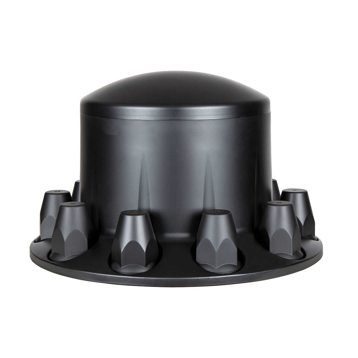Dome Rear Axle Cover With 33mm Standard Thread-On Nut Covers - Matte Black - Thumbnail 2