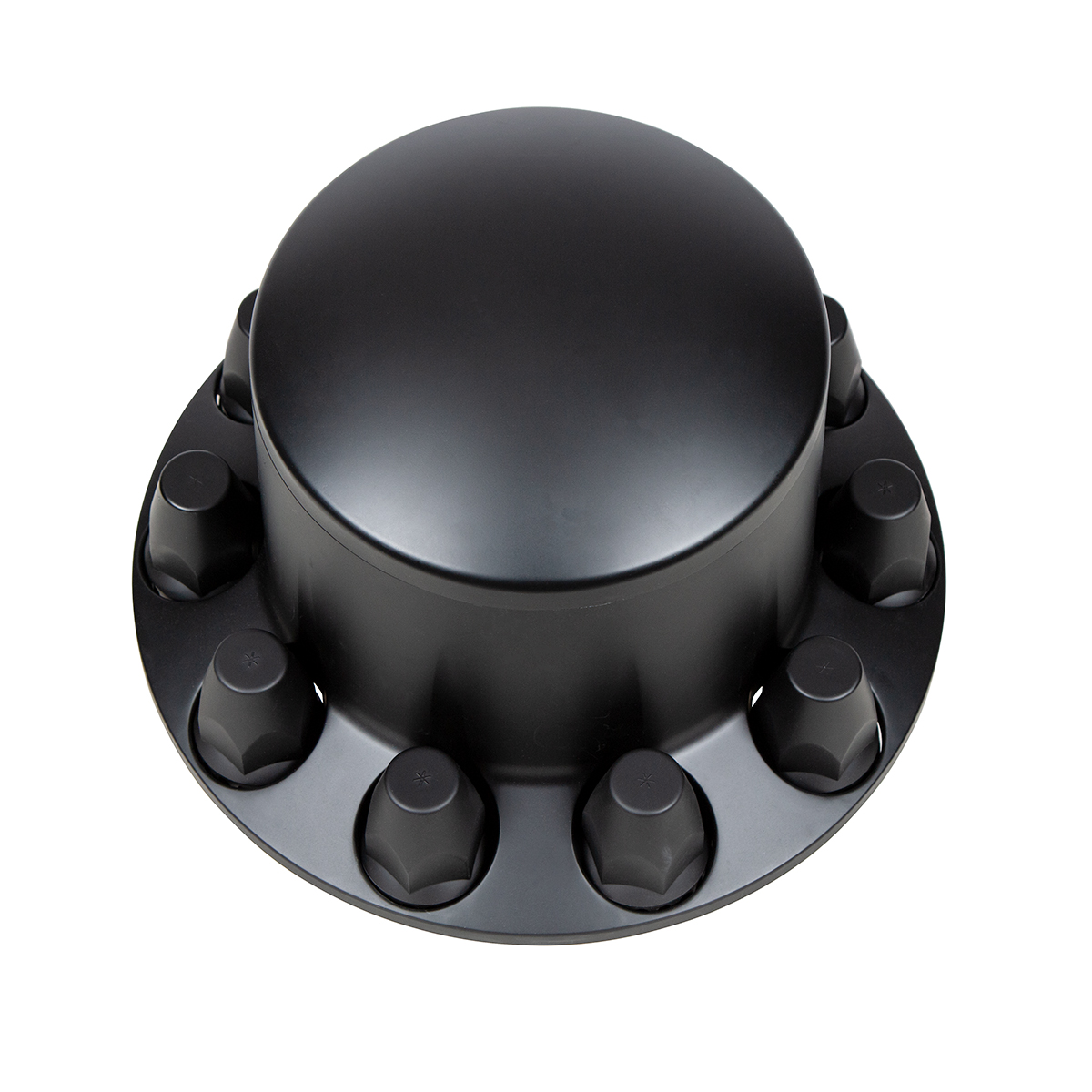 Dome Rear Axle Cover With 33mm Standard Thread-On Nut Covers - Matte Black - Thumbnail 3