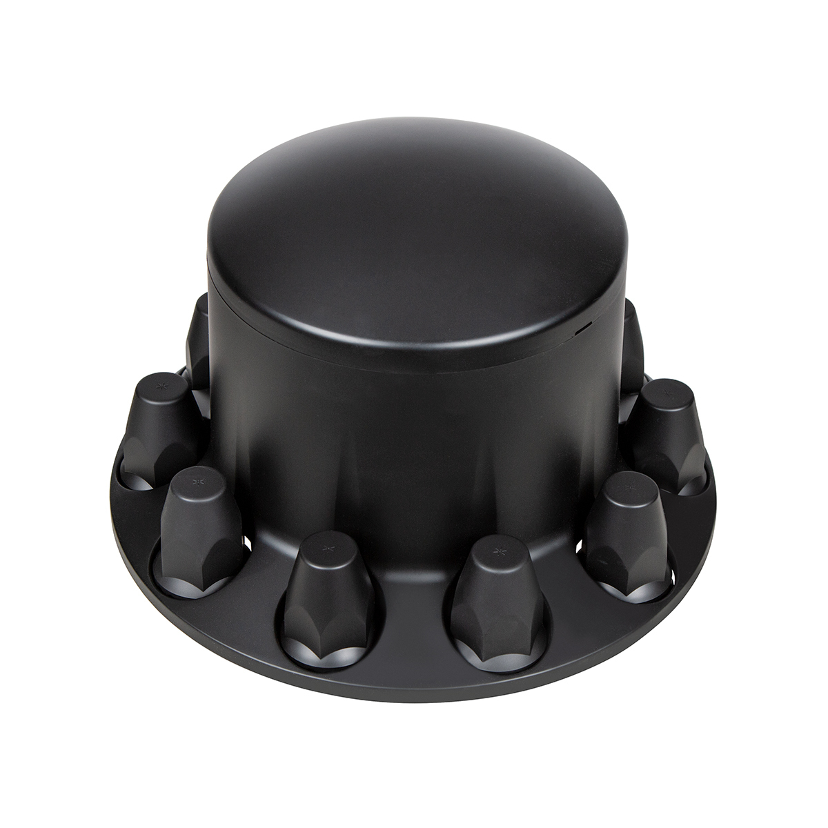 Dome Rear Axle Cover With 33mm Standard Thread-On Nut Covers - Matte Black - Thumbnail 7