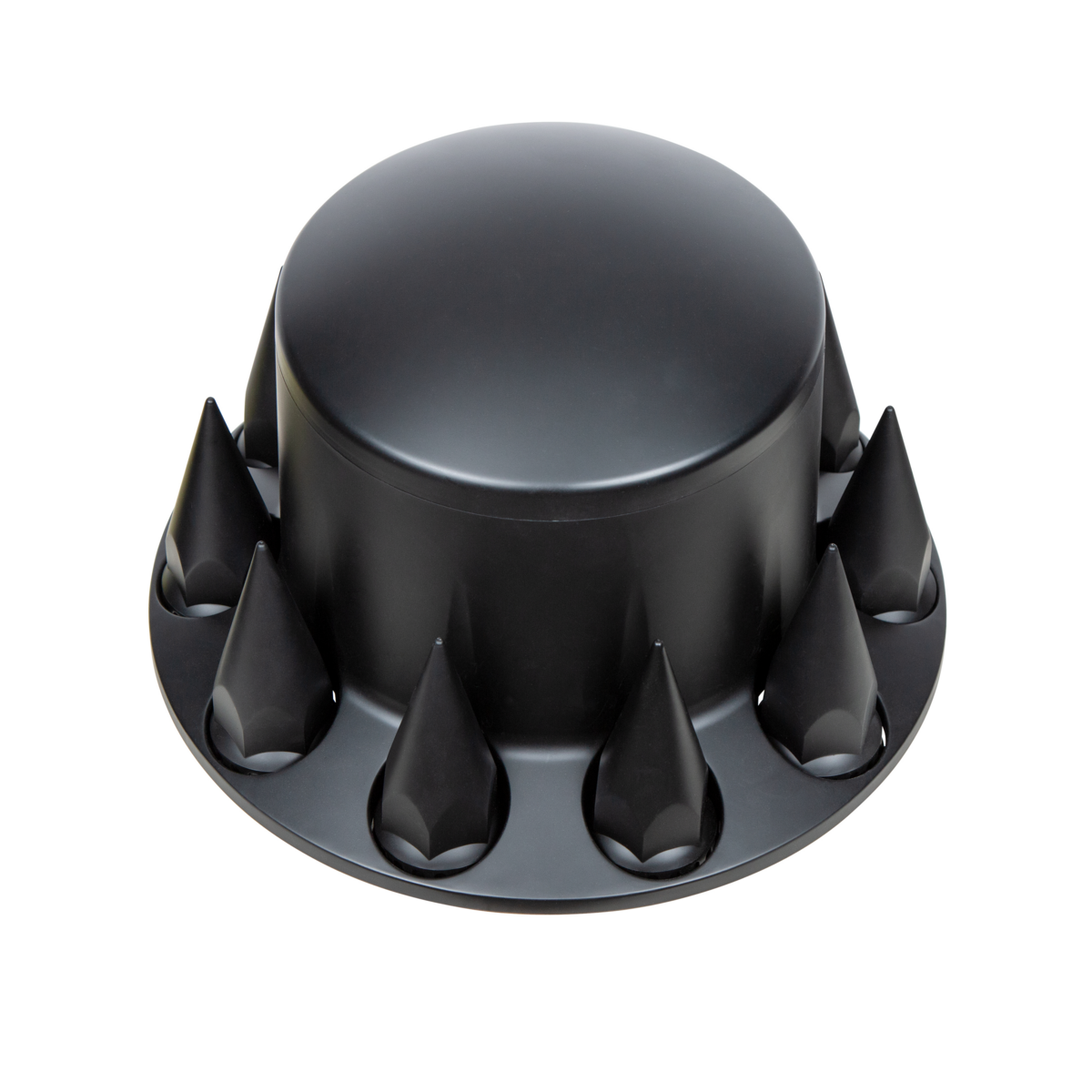 Dome Rear Axle Cover With 33mm Spike Thread-On Nut Covers - Matte Black - Thumbnail 7