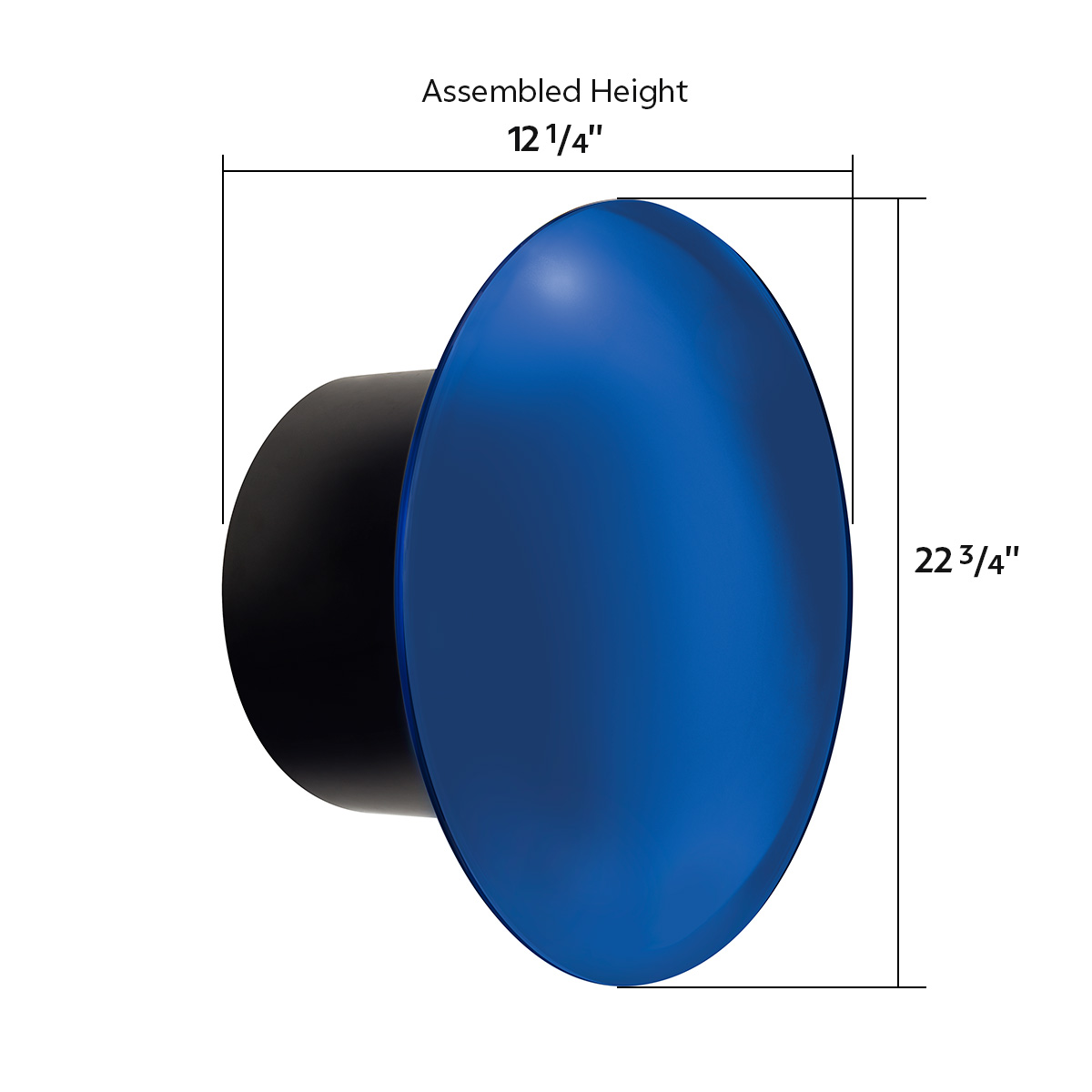 Aero Full-Moon Rear Axle Cover Kit - Indigo Blue - Thumbnail 3