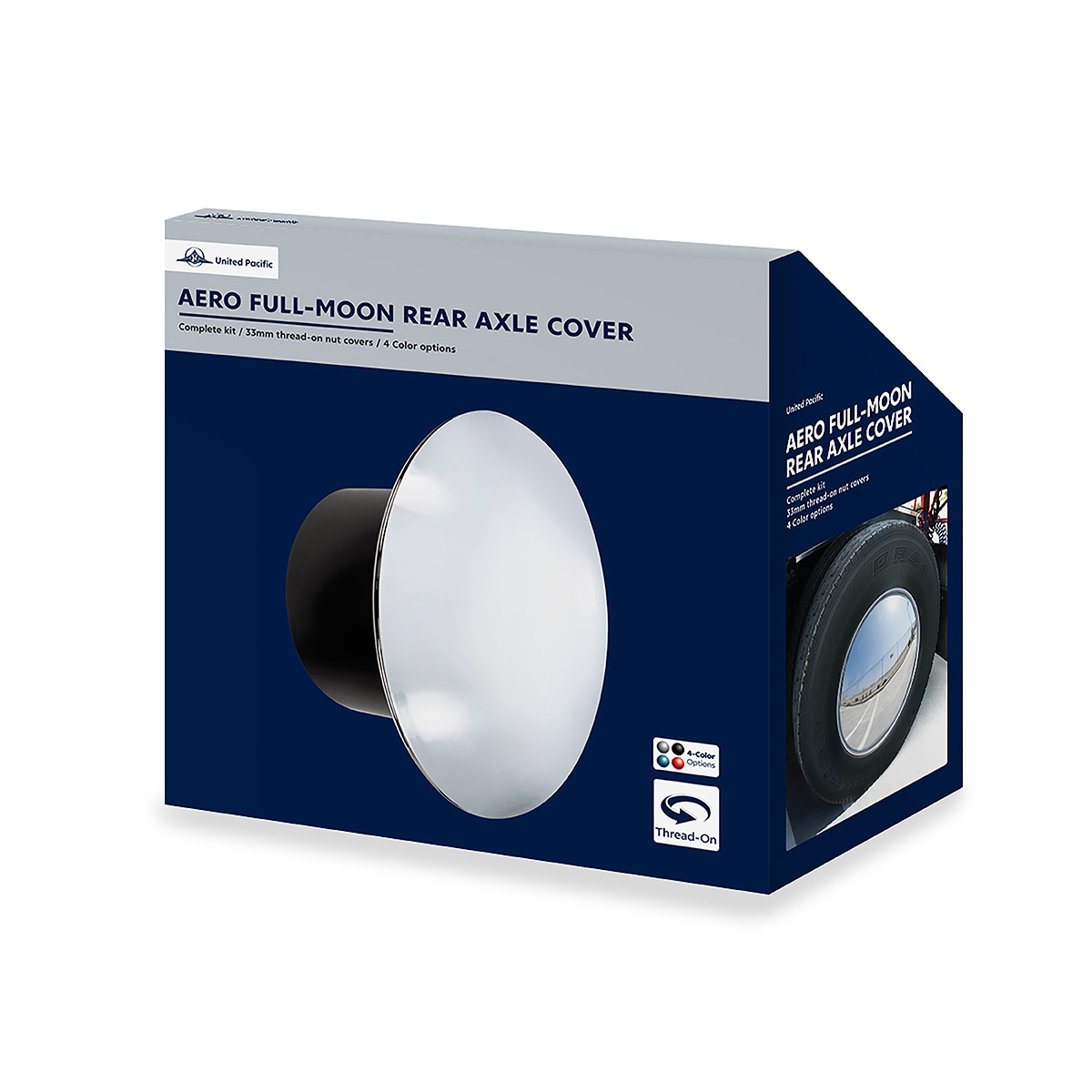 Aero Full-Moon Rear Axle Cover Kit - Candy Red - Thumbnail 4