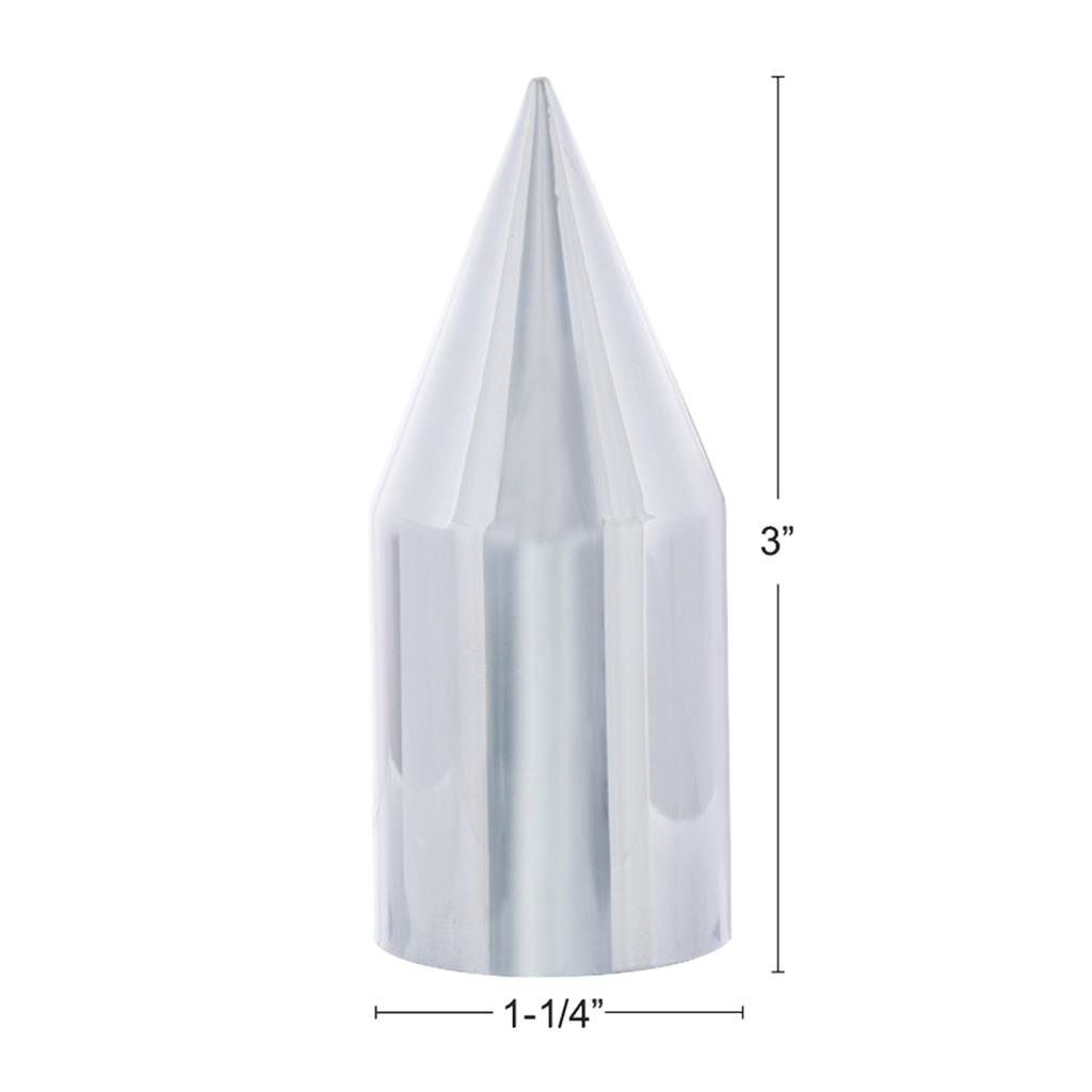 Chrome Spike Nut Cover For 2001-2014 Ford F-150- Push-On (Bulk) - Thumbnail 6