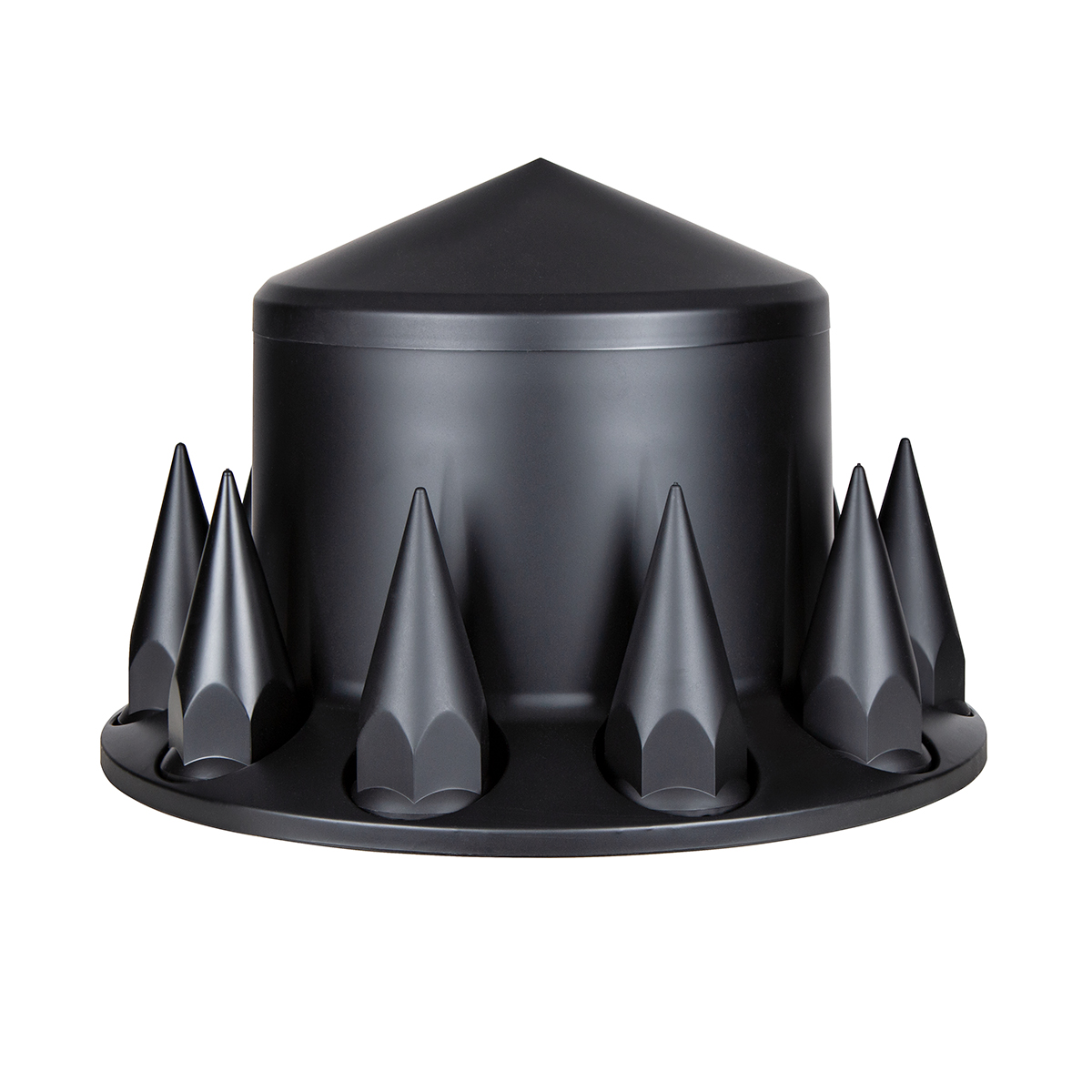 Pointed Axle Cover Combo Kit With 33mm Spike Thread-On Nut Covers & Nut Cover Tool - Matte Black - Thumbnail 3