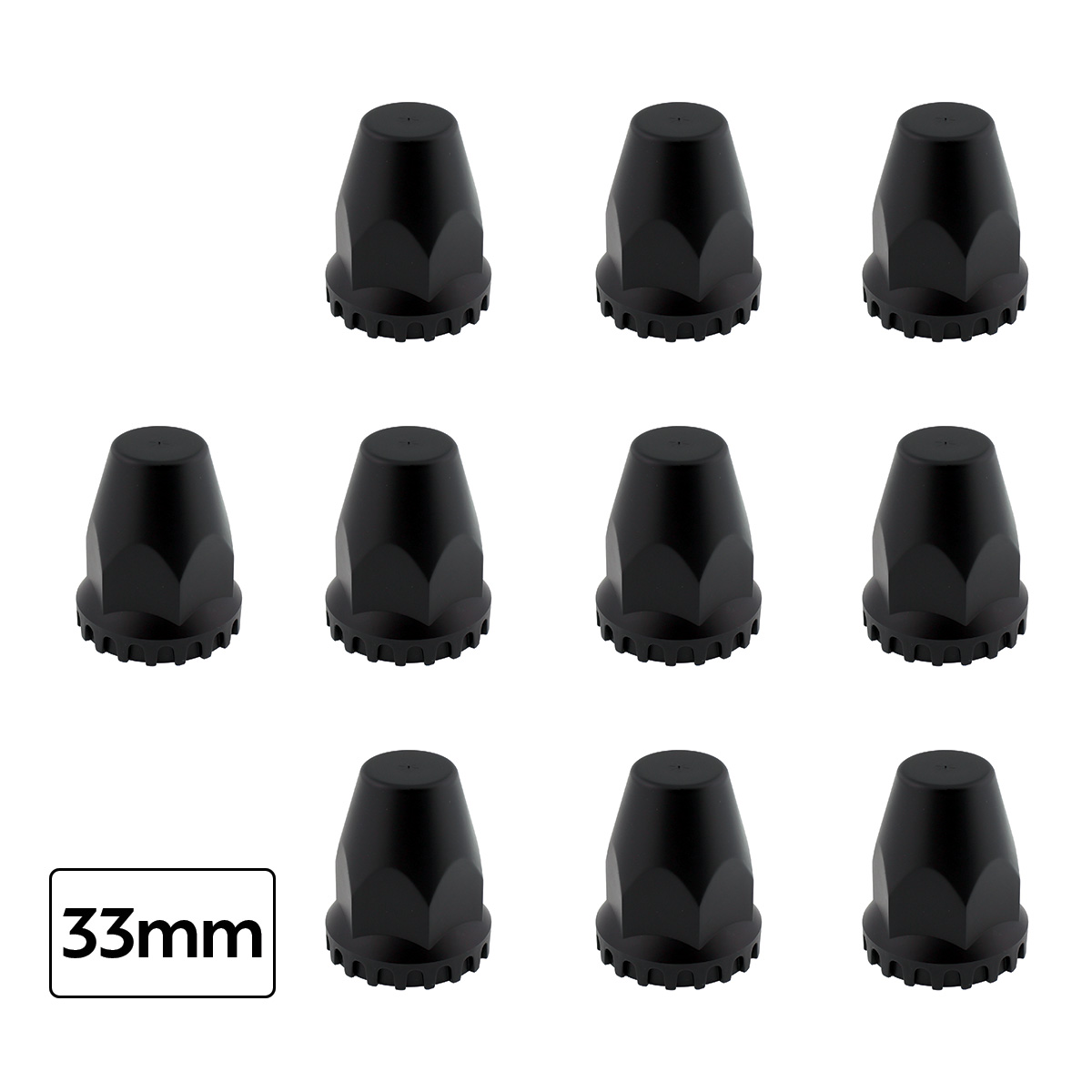 Flat Aero Rear Axle Cover Kit - Matte Black - Thumbnail 4