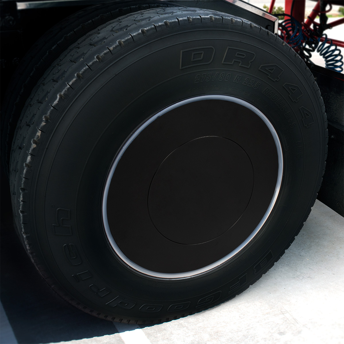 Flat Aero Rear Axle Cover Kit - Matte Black - Thumbnail 8