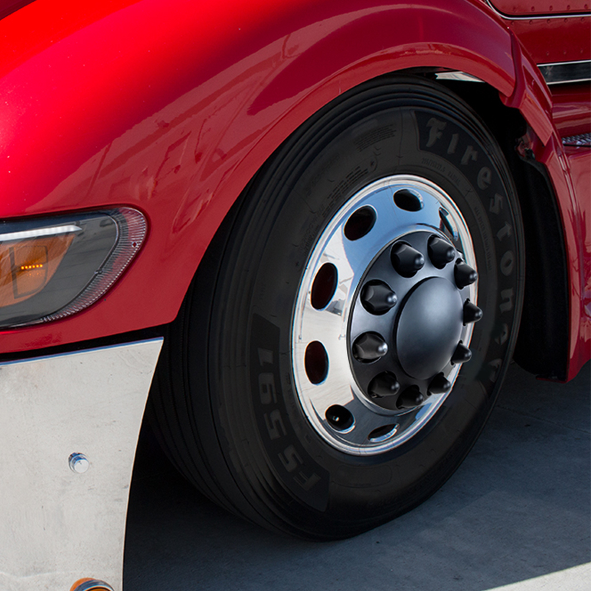 1-1/2" X 2-3/4" Matte Black Painted Plastic Bullet Nut Covers - Push-On (Bulk) - Thumbnail 3