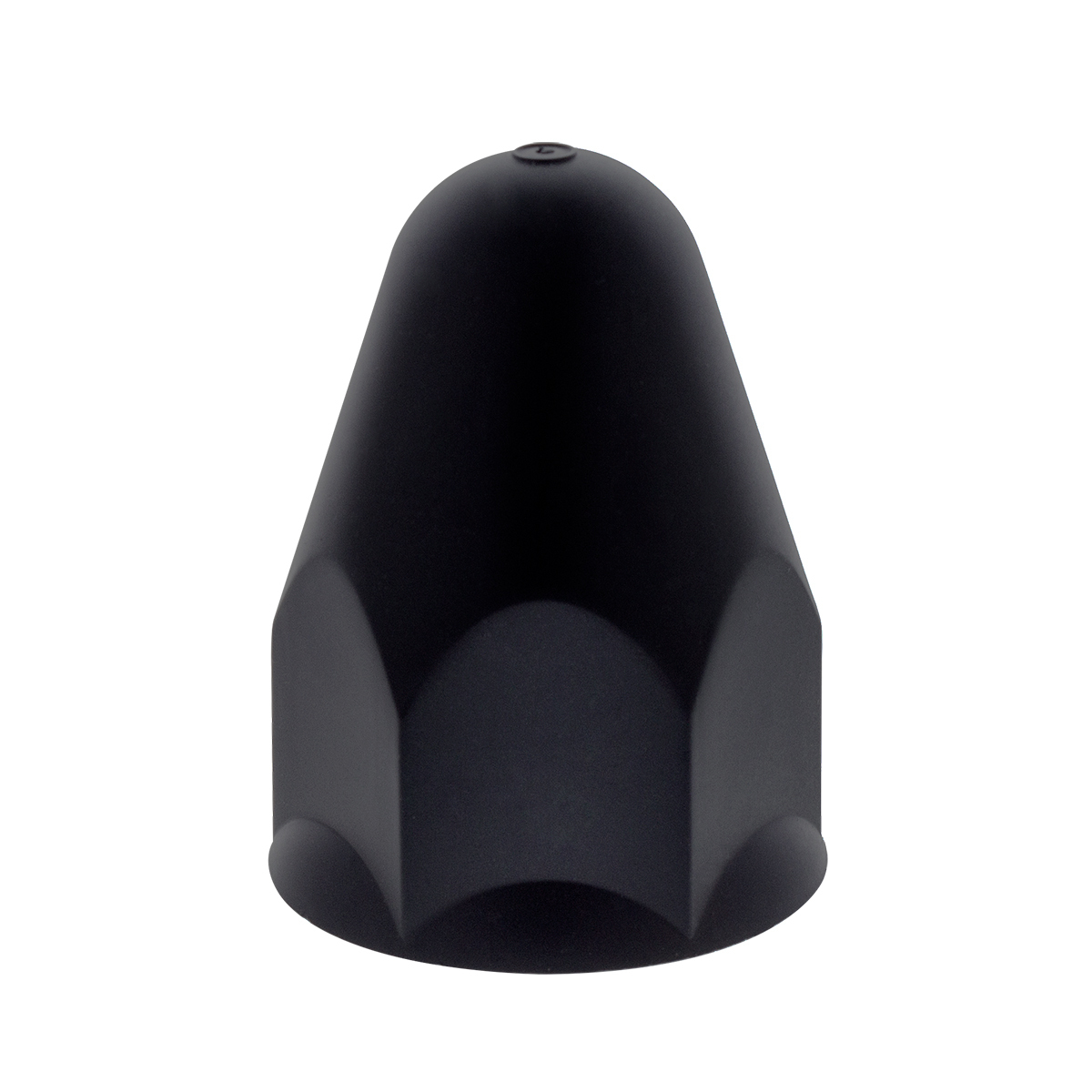 1-1/2" X 2-3/4" Matte Black Painted Plastic Bullet Nut Covers - Push-On (Bulk) - Thumbnail 5