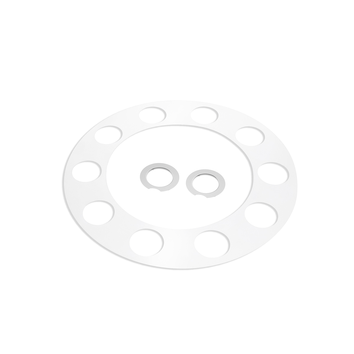 Pointed Rear Axle Cover With 33mm Standard Style Push-On Nut Covers - Chrome - Thumbnail 5