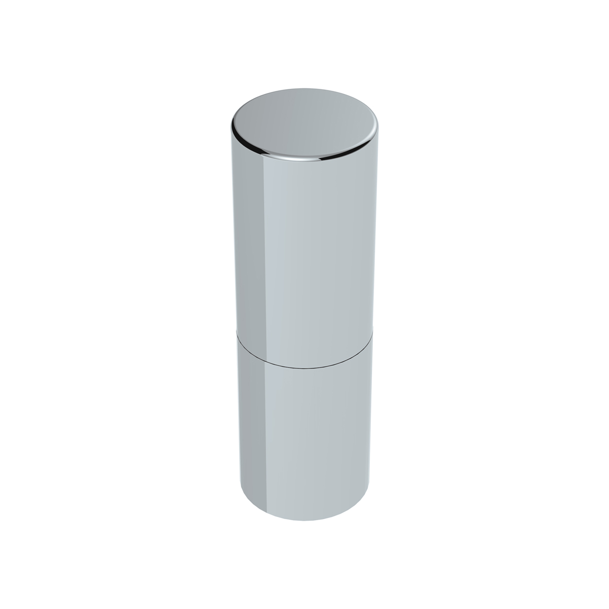 33mm X 6-1/2" Chrome Plastic Tall Cylinder Nut Cover - Thread-On (Bulk) - Thumbnail 3