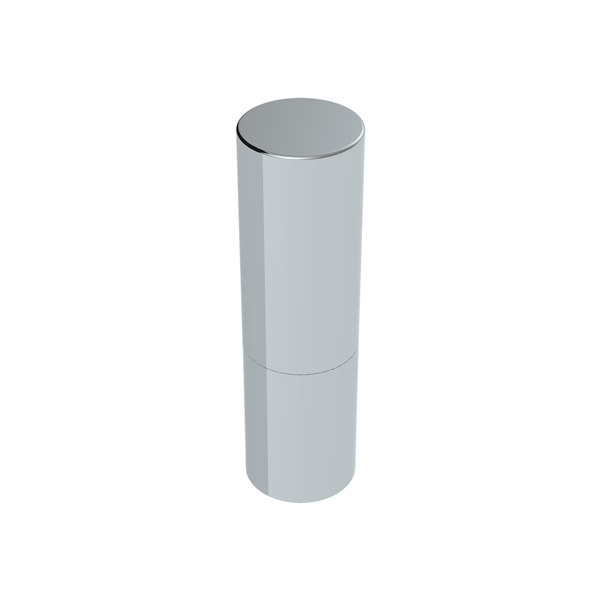 33mm X 7-1/4" Chrome Plastic Tall Cylinder Nut Cover - Thread-On (Bulk) - Thumbnail 3