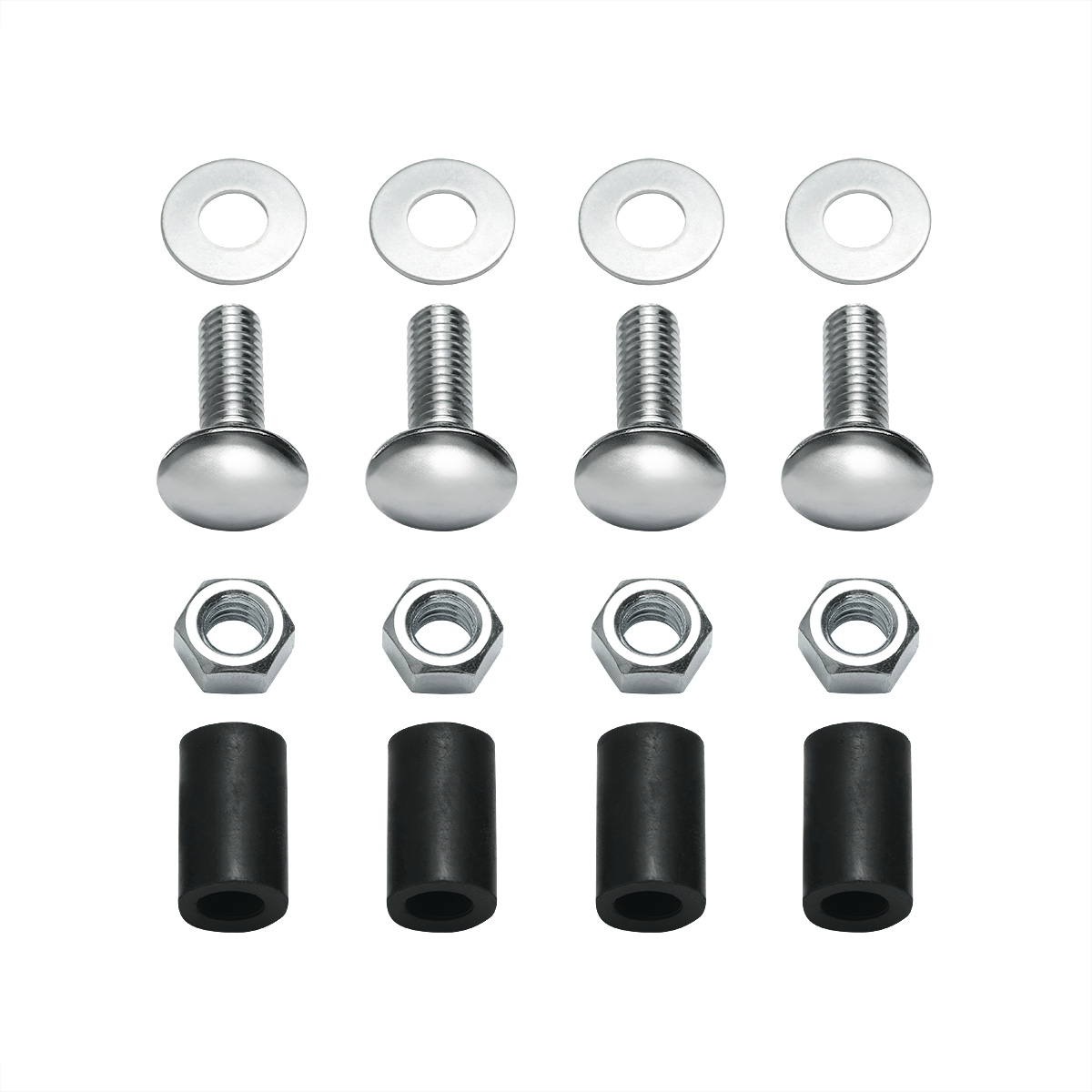 2" X 20" Chrome Top Mud Flap Plain Plate - Bolt Thru - Thumbnail 4