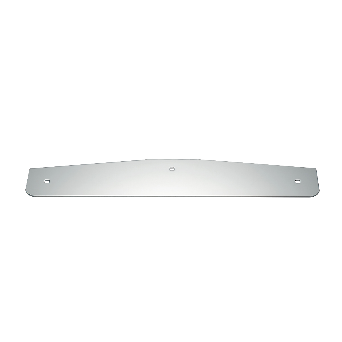 4" X 20" Chrome Standard Bottom Mud Flap Plate - Bolt Thru - Thumbnail 2