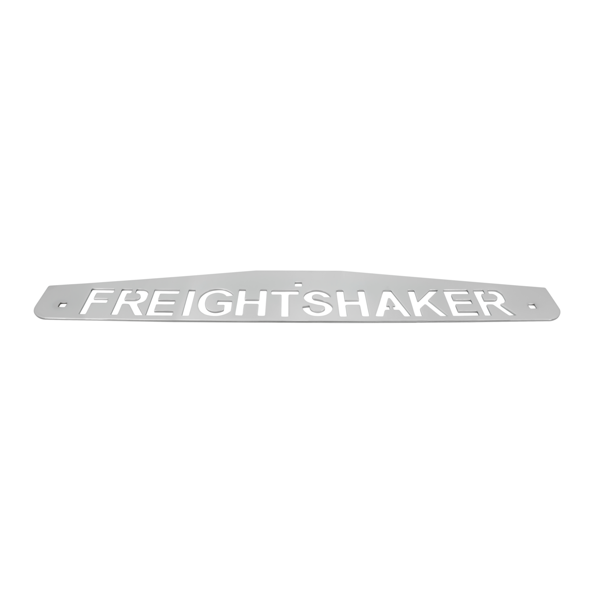 4" X 24" Chrome Freightshaker Bottom Mud Flap Plate - Bolt Thru - Thumbnail 3